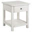 Table de bout en bois vieilli 1 tiroir avec tablette Castleton