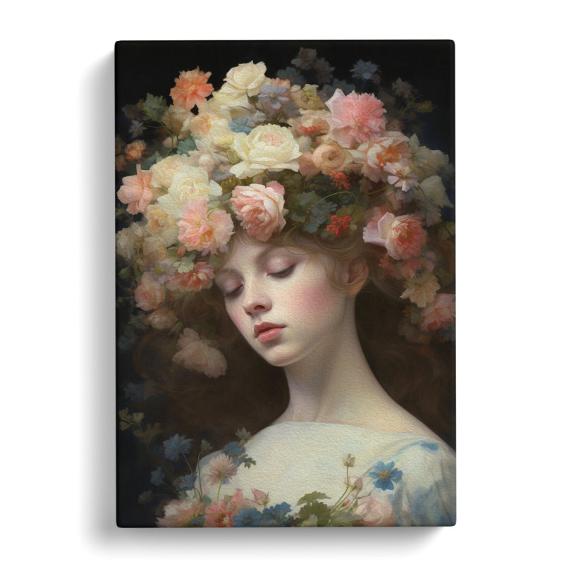 Floral Realism - Wrapped Canvas, 60cm H x 40cm W x 3cm D