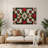 Christmas Christmas Quilts Brown Metal Wall Art-431944539