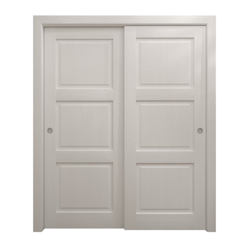 Portes coulissantes pour garde-robe coulissantes | Ego 5010 | Ensemble de quincaillerie Rails | Portes de garde-robe de chambre en bois massif