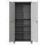 Armoire de rangement en métal avec roulettes et tablettes réglables