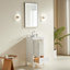Meuble-lavabo simple autoportant de 18 po avec plateau entièrement assemblé