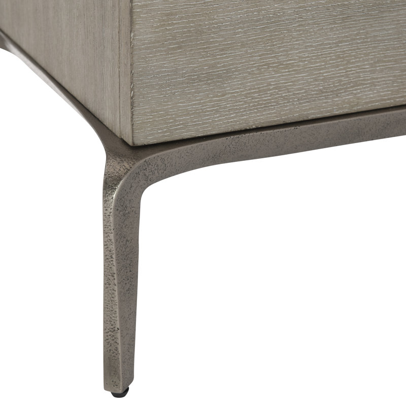 Ritter 2 - Drawer Nightstand in Flint/Sand Gray