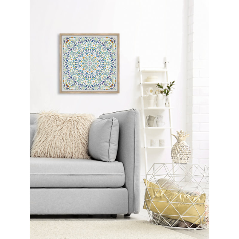 Flower Of Life - Single Picture Frame Painting, 81cm H x 81cm W x 3.81cm D