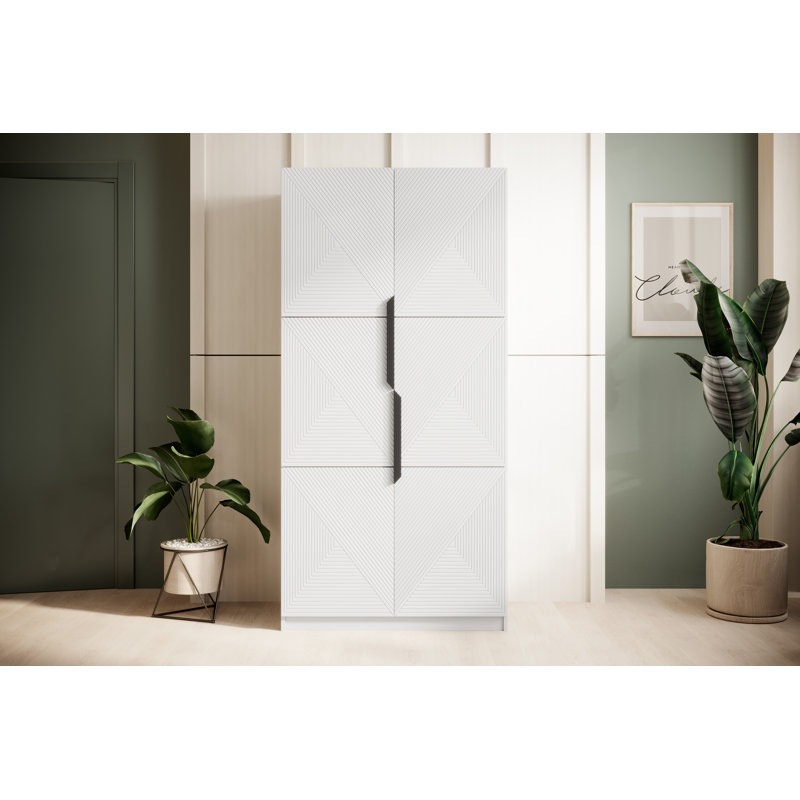 Myreon Wardrobe 100 2d, White Matt