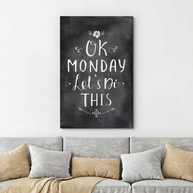 «Ok Lund's Let Do This This», reproduction sur toile, H 18 po x l 12 po x P 1,5 po