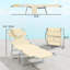 2 chaises de bronzage avec trou pour le visage, chaise longue d'extérieur réglable à 5 niveaux avec coussin pour la plage, la piscine, beige-1267082146-1267082149