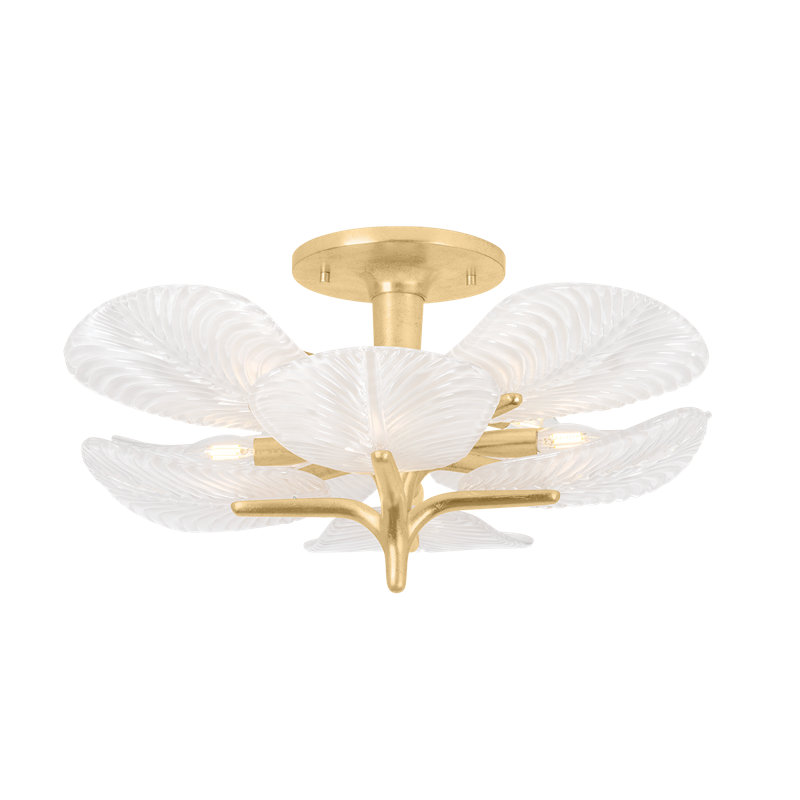 KAMAL Semi Flush, 13.5" H x 28.5" W x 28.5" D