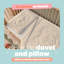 Silentnight Safe Nights Coverless Cot Bed Duvet and Pillow Set 4 Tog