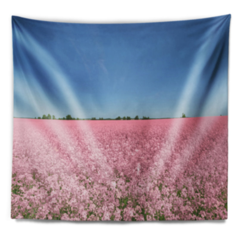 Tapisserie florale «Beautiful Meadow Under Blue Sky», H 50 po x l 60 po