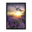 Lavande champ coucher de soleil paysage - art mural traditionnel sur toile-1135026013-1135026008