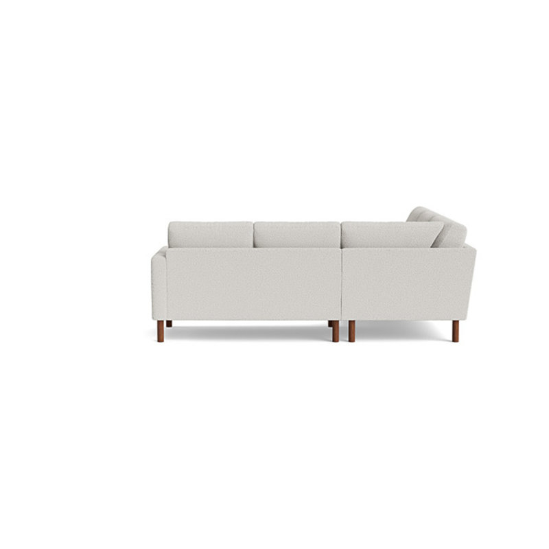 Laguna Sectional, Left Hand Facing, Velvet - Beige