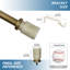 Tringle à rideaux simple réglable 1 po Peterson-24109407-24109408