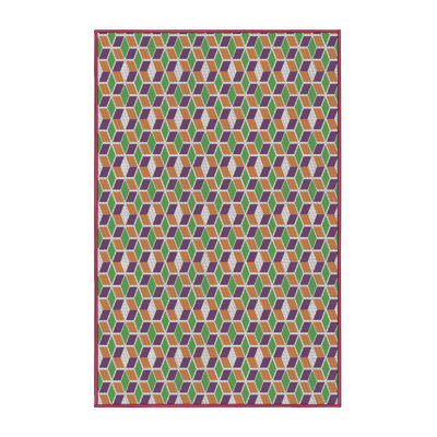 Tapis rouge / vert Power Loom