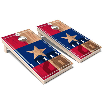 Ensemble de cornhole en composite toutes saisons 2.0 Texas State Flag