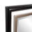 Fitzgerald Square Handcrafted Black & Brass Metal Framed Mirror