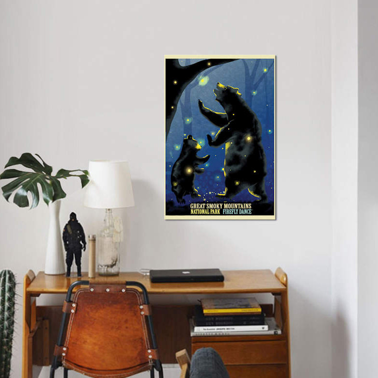 «Firefly Dance», impression sur toile, H 18 po x l 12 po x P 1,5 po, Toile tendue, Pas de tapis