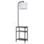 160cm Powder Coated Tray Table Floor Lamp with USB and Outlet-206048585