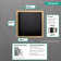 XtraStoris Individual Wall Niche Matte Black with Design Frame 15.38" x 15.38" x 4"