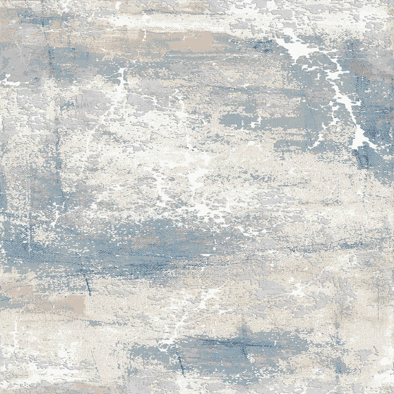 Stylish Woven Carpet (3.9 x 4. ft), 1% Polyester, Pile Height: .3 in | Antibacterial & Non-Slip Underside, 3D Digital Printing | Machine Washable, Perfect for Home Décor, Living Room & Bedroom Use