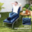 Coussin de chaise longue, coussin de chaise longue épais, bleu marine