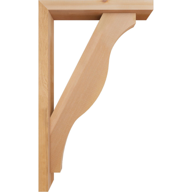 Support Funston Block avec support décalé, 30 po x 18 po, Cèdre rouge occidental de l 3 1/2 po (lisse)