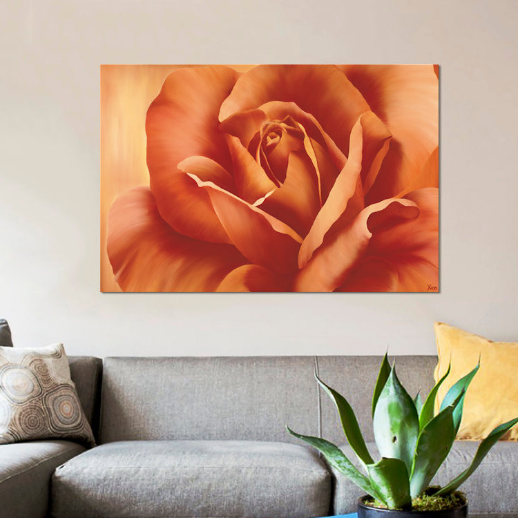 " Full In Bloom I " by Yvonne Poelstra-Holzhaus, 8" H x 12" W x 0.75" D, Wrapped Canvas, No Mat