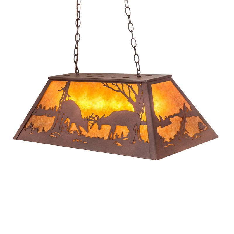 Priscila 6 - Light Distressed Rust Kitchen Island Pendant