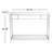 Brunellesco 40.16'' Glass Top Console Table
