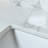 37Inch Bathroom Vanity Top - White Stone With Rectangular Undermount Ceramic Sink Luxury Element Modern Essential