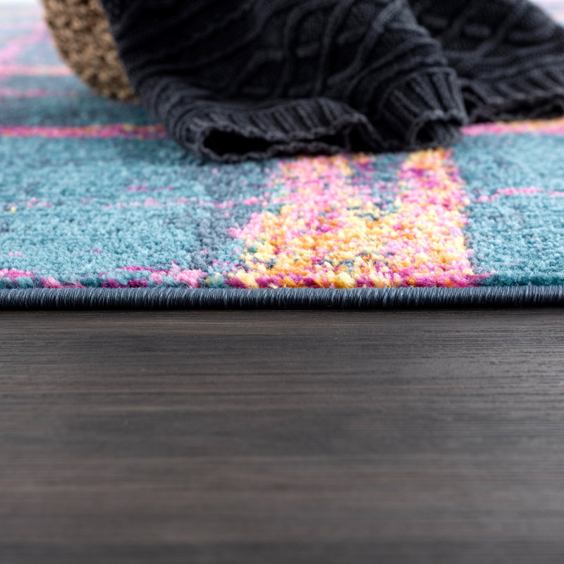 Nee Striped Indoor Rug, Rectangle 4' x 6'