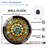 Stained Glass Round Wall Clock Decorative Art Art - 12'' Modern Glass Wall Clock