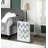 Mirrored And Faux Diamonds Accent Table