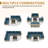 7 Piece Patio Conversation Set with Coffee Table and Cushions-1538385286