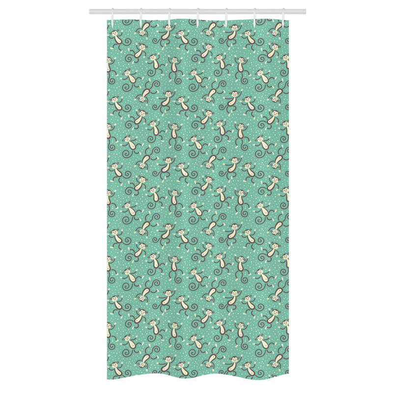 Strathallan Shower Curtain with Hooks Included, 72" H x 36" W
