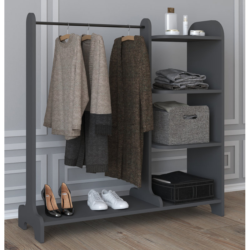 Hockenberry 106cm Closet System, Black