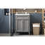 Meuble-lavabo 24 po avec 2 portes et tiroir coulissant, armoire de rangement pour salle de bain avec lavabo, portes à fermeture en douceur avec organisateurs-1905002794-1905002795