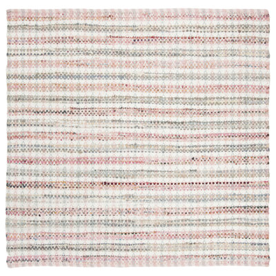 Bester Handmade Flatweave Cotton Pink/Ivory Rug
