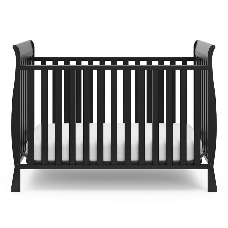 Lit de bébé convertible 3-en-1 Maxwell, Noir
