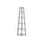 5 Tier Corner Bookshelf, 72"H, Grey Laminate, Modern For Office & Bedroom Contemporary Bookcase, Living Room Unit