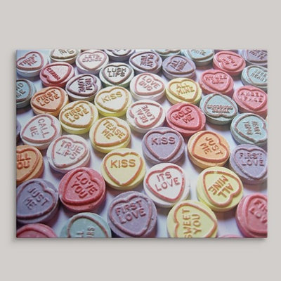 «Love Hearts Sweets - Valentines Day» par Francy, art textuel