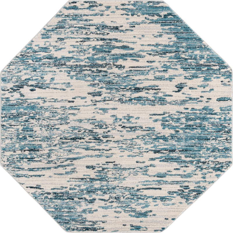 Tapis bleu Frankton, Octogone 6 pi x 6 pi