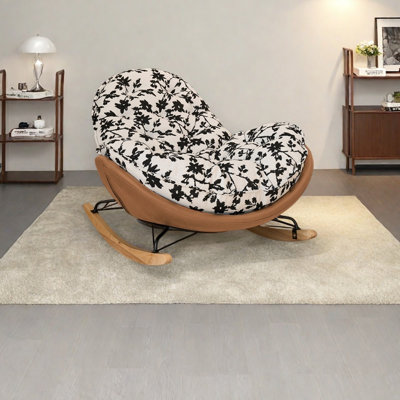 Chaise berçante ergonomique en chenille