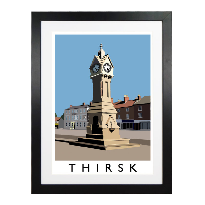 'Thirsk 2' by Richard O'Neil - Print, Black Wood Frame, 43.5 cm H x 33.5 cm W x 2.2 cm D