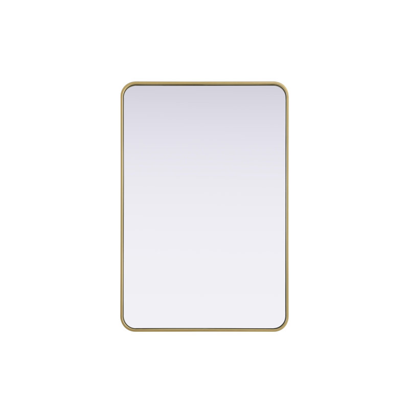 Erath Contour Metal Mirror, Brass, 40" x 27"