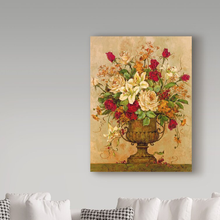 Small canvas painting flowers wall art set of 5 - Inspire Uplift