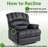 Brisen 40" Wide Oversize Upholstery Manual Recliner-330399272