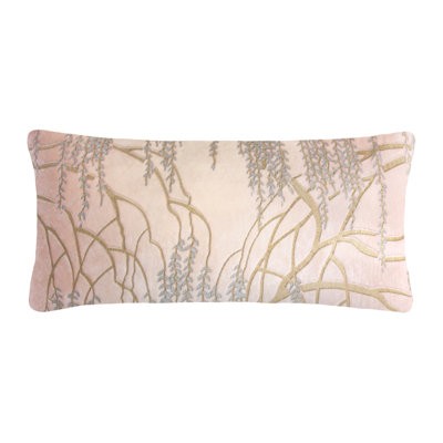 Willow Metallic Rectangular Velvet Pillow Cover & Insert