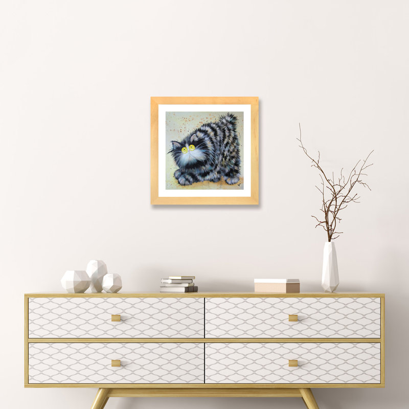 «Foss» par Kim Haskins - impression encadrée, H 16 po x l 16 po x p 1 po, Papier encadré naturel