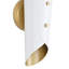 Vest Sconce (White and Natural Brass)-1013976790